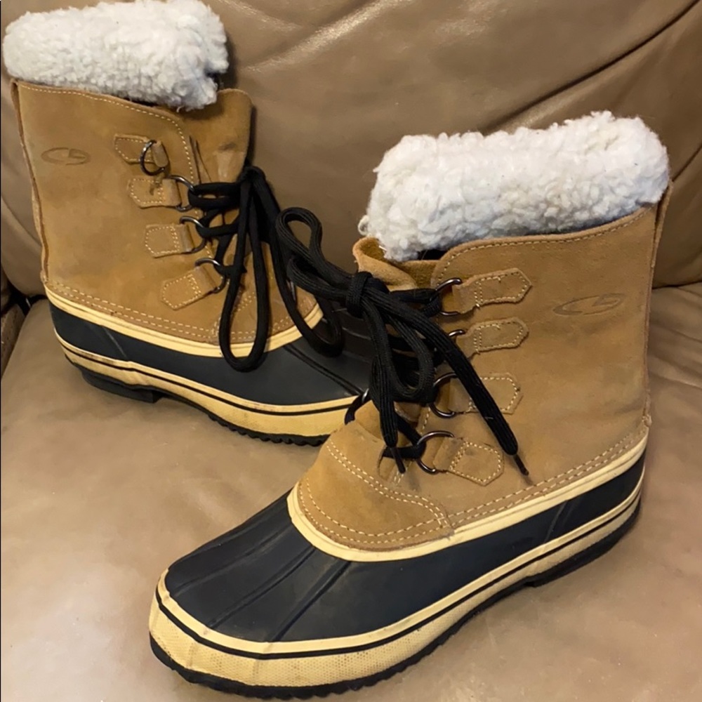 Winter rubber boots with lining